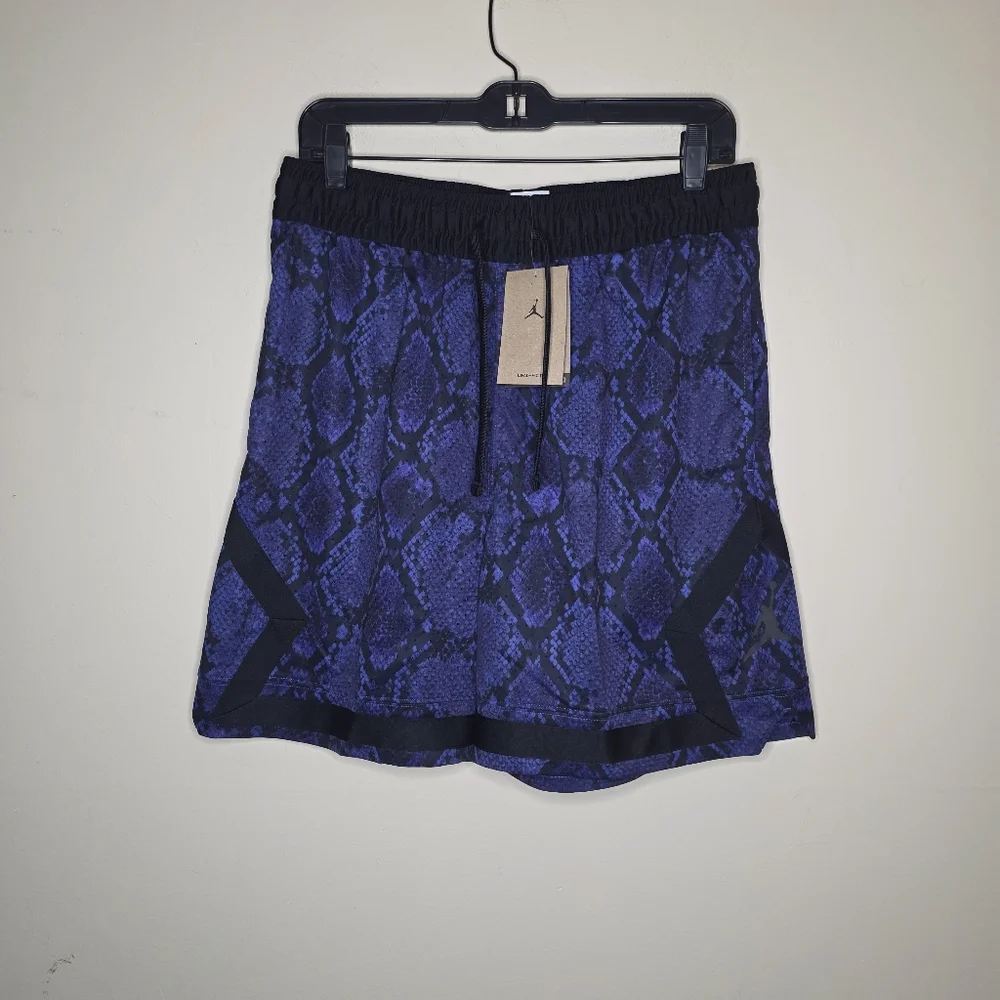 Nike Jordan Mens Dri-FIT Purple Black Snakepeint Mesh Diamond Shorts Size Medium - Picture 4 of 10